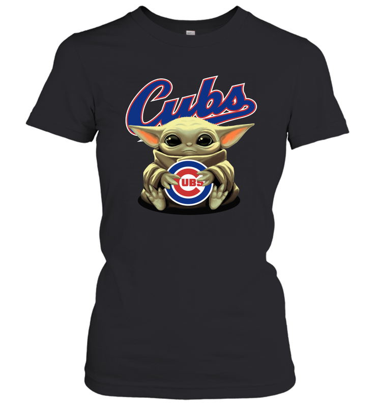 Baby Yoda Hugs The Chicago Cubs Shirts Women's T-Shirt - PrimaryTee Baby Yoda Hugs The Chicago Cubs Shirts Women's T-Shirt - PrimaryTee