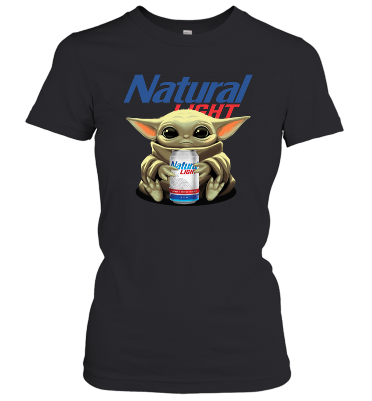 Baby Yoda Hugs Natural Light Beer Star Wars Shirts Women's T-Shirt - PrimaryTee Baby Yoda Hugs Natural Light Beer Star Wars Shirts Women's T-Shirt - PrimaryTee