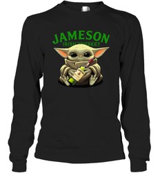 Baby Yoda Hugs Jameson Irish Whiskey Star Wars Shirts Long Sleeve T-Shirt - PrimaryTee Baby Yoda Hugs Jameson Irish Whiskey Star Wars Shirts Long Sleeve T-Shirt - PrimaryTee
