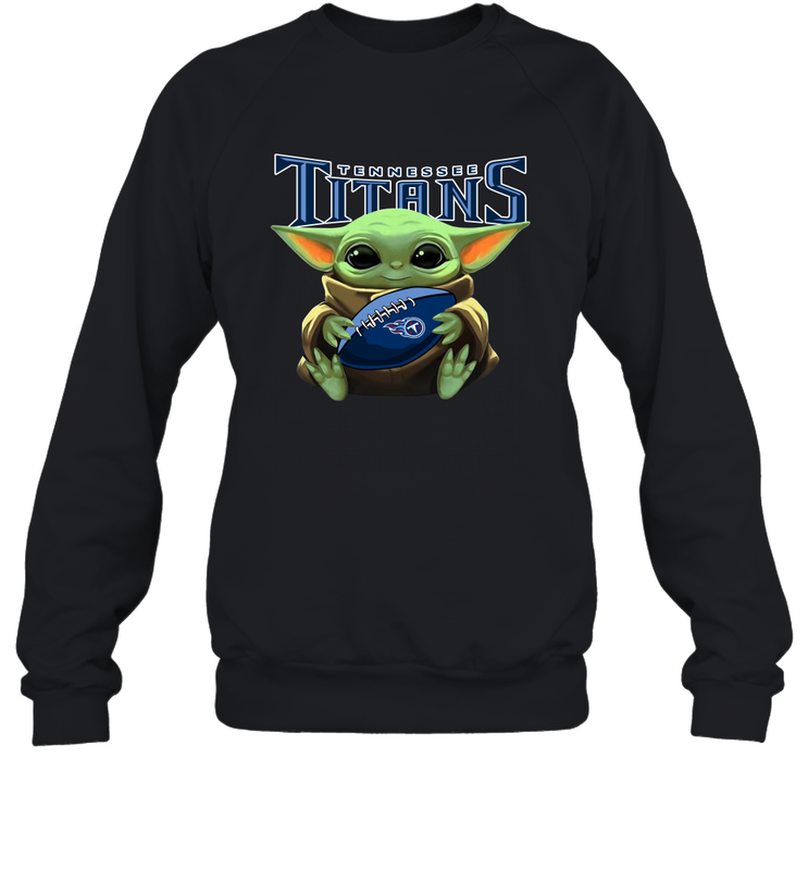Baby Yoda Loves The Tennessee Titans Star Wars NFL Shirts Sweatshirt - PrimaryTee Baby Yoda Loves The Tennessee Titans Star Wars NFL Shirts Sweatshirt - PrimaryTee