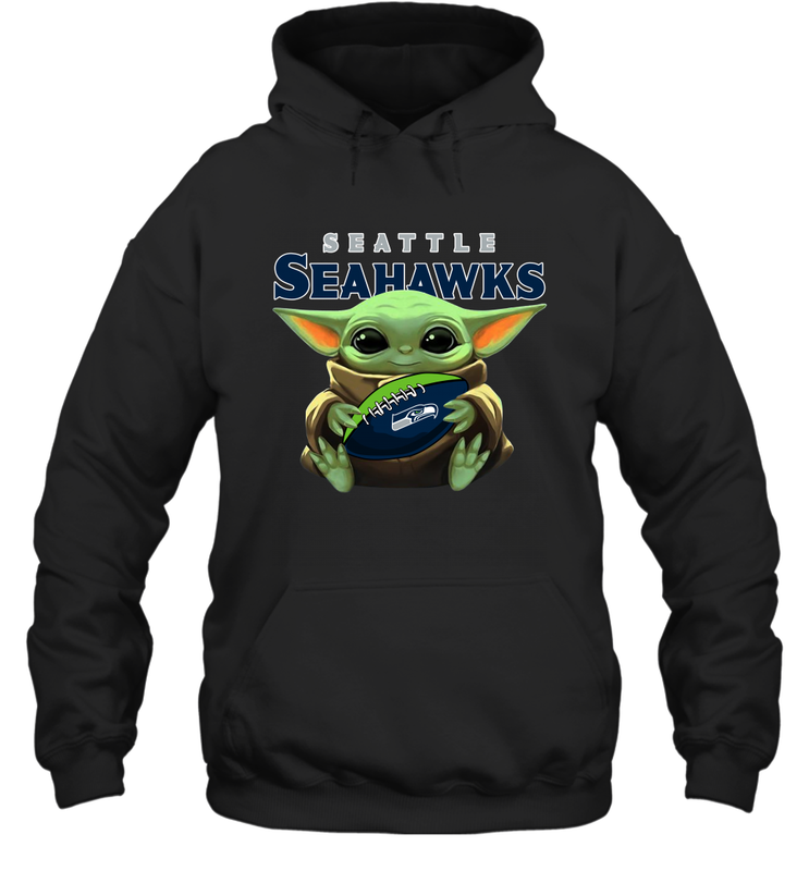 Baby Yoda Loves The Seattle Seahawks Star Wars NFL Shirts Hoodie - PrimaryTee Baby Yoda Loves The Seattle Seahawks Star Wars NFL Shirts Hoodie - PrimaryTee