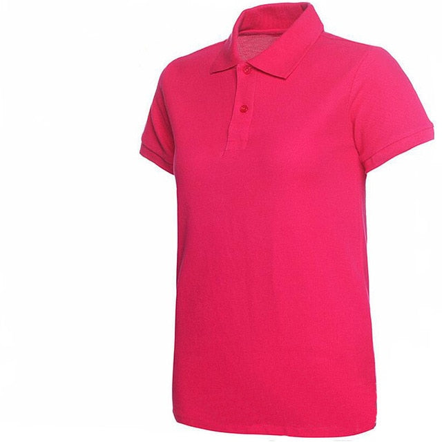 2019 Summer Fashion Polo Shirt Women New Casual Short Sleeve Slim Polos Mujer Shirts Tops Plus Size Female Cotton Polo Shirt - PrimaryTee 2019 Summer Fashion Polo Shirt Women New Casual Short Sleeve Slim Polos Mujer Shirts Tops Plus Size Female Cotton Polo Shirt - PrimaryTee