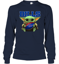 Baby Yoda Loves The Buffalo Bills Star Wars NFL Shirts Long Sleeve T-Shirt - PrimaryTee Baby Yoda Loves The Buffalo Bills Star Wars NFL Shirts Long Sleeve T-Shirt - PrimaryTee