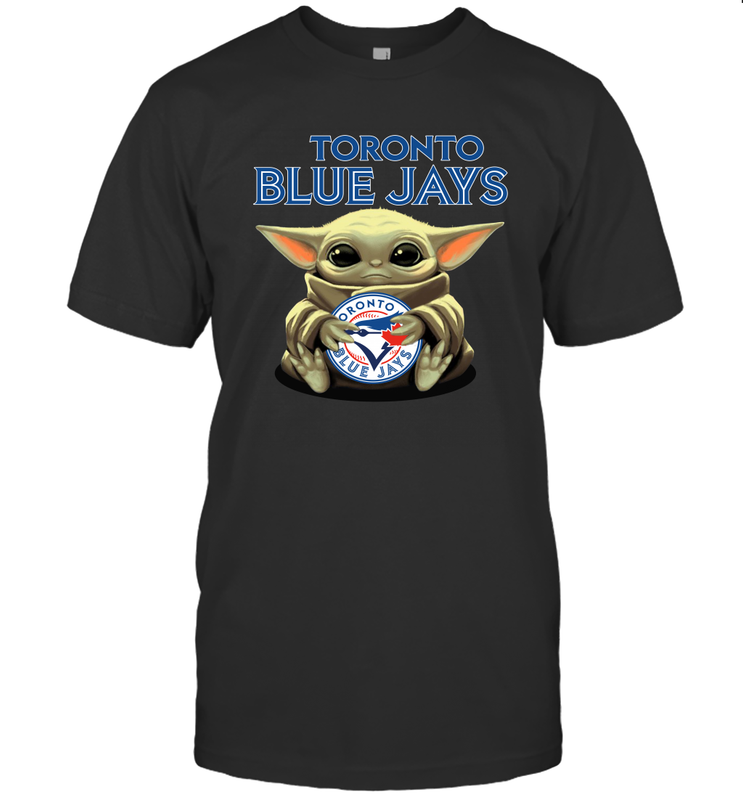 Baby Yoda Hugs The Toronto Blue Jays Shirts Men's T-Shirt - PrimaryTee Baby Yoda Hugs The Toronto Blue Jays Shirts Men's T-Shirt - PrimaryTee