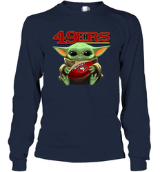 Baby Yoda Loves The San Francisco 49ers Star Wars NFL Shirts Long Sleeve T-Shirt - PrimaryTee Baby Yoda Loves The San Francisco 49ers Star Wars NFL Shirts Long Sleeve T-Shirt - PrimaryTee