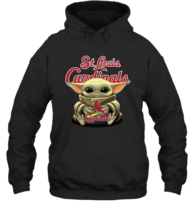Baby Yoda Hugs The St Louis Cardinals Shirts Hoodie - PrimaryTee Baby Yoda Hugs The St Louis Cardinals Shirts Hoodie - PrimaryTee