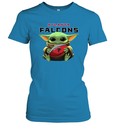 Baby Yoda Loves The Atlanta Falcons Star Wars NFL Shirts Women's T-Shirt - PrimaryTee Baby Yoda Loves The Atlanta Falcons Star Wars NFL Shirts Women's T-Shirt - PrimaryTee