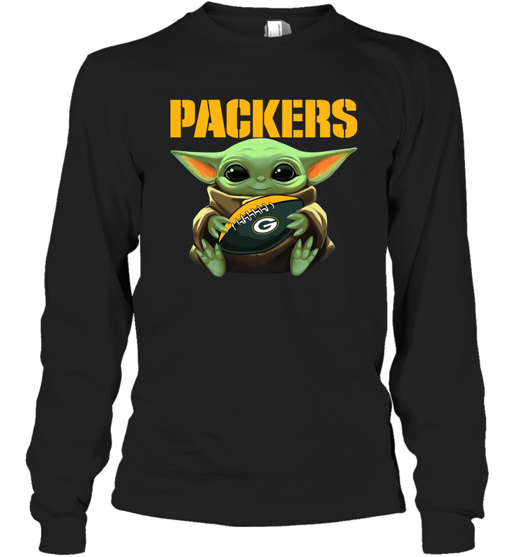 Baby Yoda Loves The Green Bay Packers Star Wars NFL Shirts Long Sleeve T-Shirt - PrimaryTee Baby Yoda Loves The Green Bay Packers Star Wars NFL Shirts Long Sleeve T-Shirt - PrimaryTee