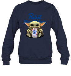 Baby Yoda Hugs Pabst Blue Ribbon Beer Can Star Wars Shirts Sweatshirt - PrimaryTee Baby Yoda Hugs Pabst Blue Ribbon Beer Can Star Wars Shirts Sweatshirt - PrimaryTee