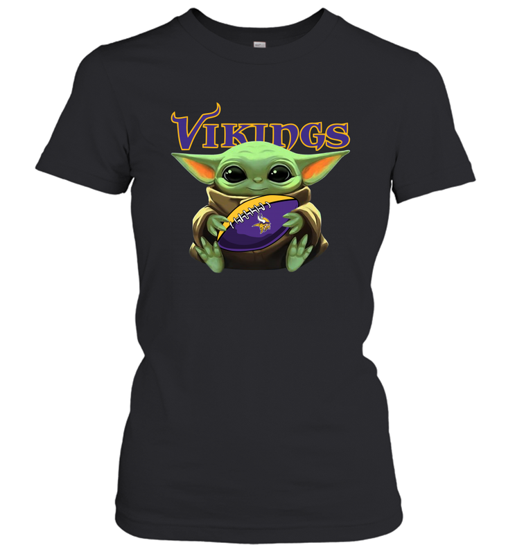 Baby Yoda Loves The Minnesota Vikings Star Wars NFL Shirts Women's T-Shirt - PrimaryTee Baby Yoda Loves The Minnesota Vikings Star Wars NFL Shirts Women's T-Shirt - PrimaryTee