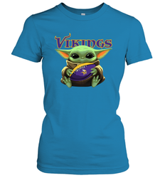 Baby Yoda Loves The Minnesota Vikings Star Wars NFL Shirts Women's T-Shirt - PrimaryTee Baby Yoda Loves The Minnesota Vikings Star Wars NFL Shirts Women's T-Shirt - PrimaryTee