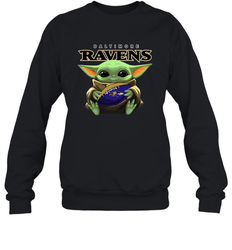 Baby Yoda Loves The Baltimore Ravens Star Wars NFL Shirts Sweatshirt - PrimaryTee Baby Yoda Loves The Baltimore Ravens Star Wars NFL Shirts Sweatshirt - PrimaryTee