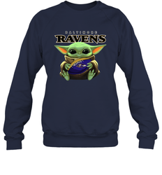 Baby Yoda Loves The Baltimore Ravens Star Wars NFL Shirts Sweatshirt - PrimaryTee Baby Yoda Loves The Baltimore Ravens Star Wars NFL Shirts Sweatshirt - PrimaryTee