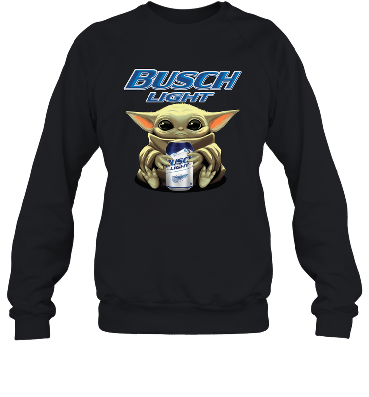 Baby Yoda Hugs Busch Light Beer Star Wars Shirts Sweatshirt - PrimaryTee Baby Yoda Hugs Busch Light Beer Star Wars Shirts Sweatshirt - PrimaryTee