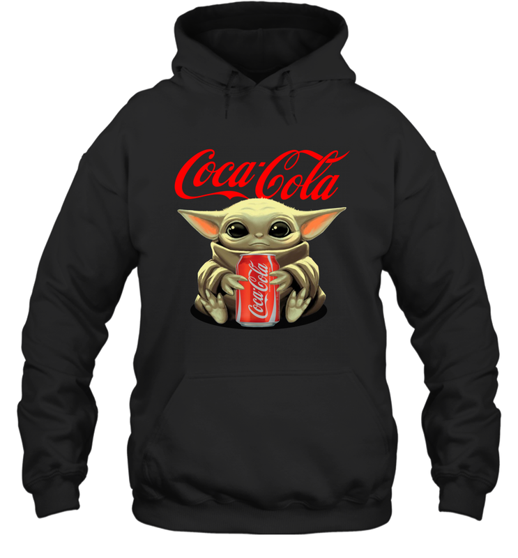 Baby Yoda Hugs Coca Cola Can Star Wars Shirts Hoodie - PrimaryTee Baby Yoda Hugs Coca Cola Can Star Wars Shirts Hoodie - PrimaryTee