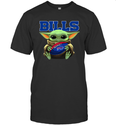 Baby Yoda Loves The Buffalo Bills Star Wars NFL Shirts Men's T-Shirt - PrimaryTee Baby Yoda Loves The Buffalo Bills Star Wars NFL Shirts Men's T-Shirt - PrimaryTee