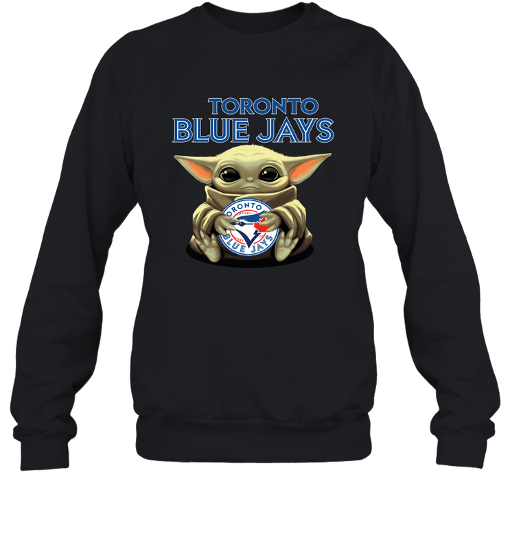 Baby Yoda Hugs The Toronto Blue Jays Shirts Sweatshirt - PrimaryTee Baby Yoda Hugs The Toronto Blue Jays Shirts Sweatshirt - PrimaryTee