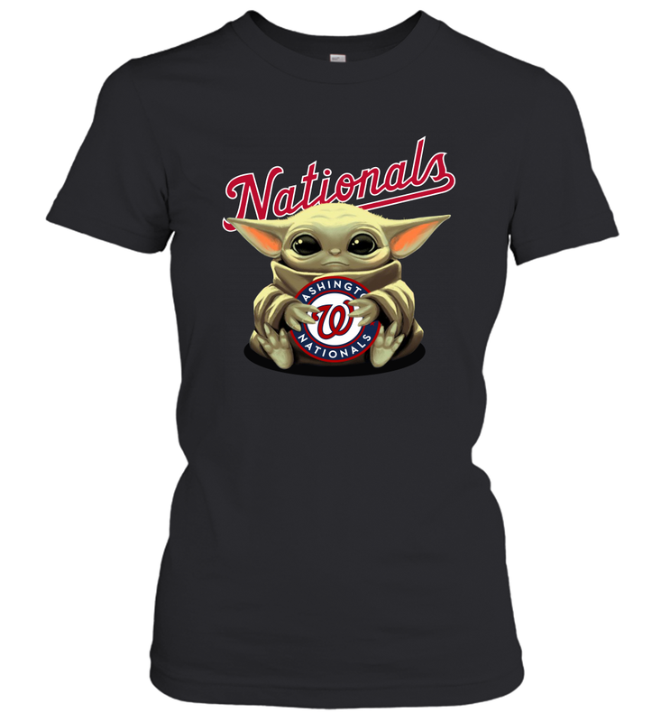 Baby Yoda Hugs The Washington Nationals Shirts Women's T-Shirt - PrimaryTee Baby Yoda Hugs The Washington Nationals Shirts Women's T-Shirt - PrimaryTee