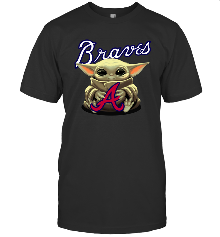 Baby Yoda Hugs The Atlanta Braves Shirts Men's T-Shirt - PrimaryTee Baby Yoda Hugs The Atlanta Braves Shirts Men's T-Shirt - PrimaryTee