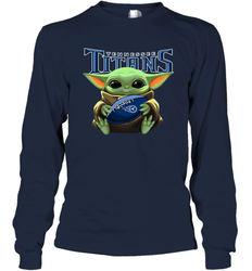 Baby Yoda Loves The Tennessee Titans Star Wars NFL Shirts Long Sleeve T-Shirt - PrimaryTee Baby Yoda Loves The Tennessee Titans Star Wars NFL Shirts Long Sleeve T-Shirt - PrimaryTee