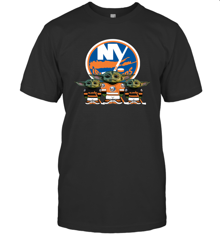 New York Islanders Star Wars Logo Baby Yoda Men's T-Shirt - PrimaryTee New York Islanders Star Wars Logo Baby Yoda Men's T-Shirt - PrimaryTee