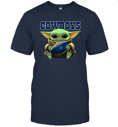 Baby Yoda Loves The Dallas Cowboys Star Wars NFL Shirts Men's T-Shirt - PrimaryTee Baby Yoda Loves The Dallas Cowboys Star Wars NFL Shirts Men's T-Shirt - PrimaryTee