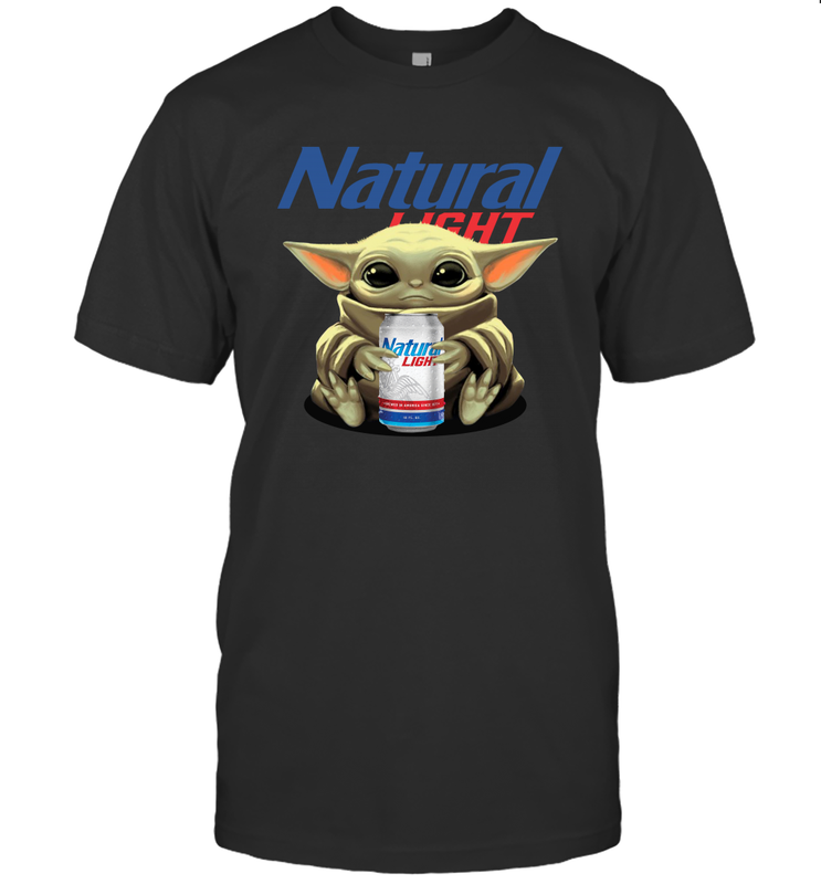 Baby Yoda Hugs Natural Light Beer Star Wars Shirts Men's T-Shirt - PrimaryTee Baby Yoda Hugs Natural Light Beer Star Wars Shirts Men's T-Shirt - PrimaryTee