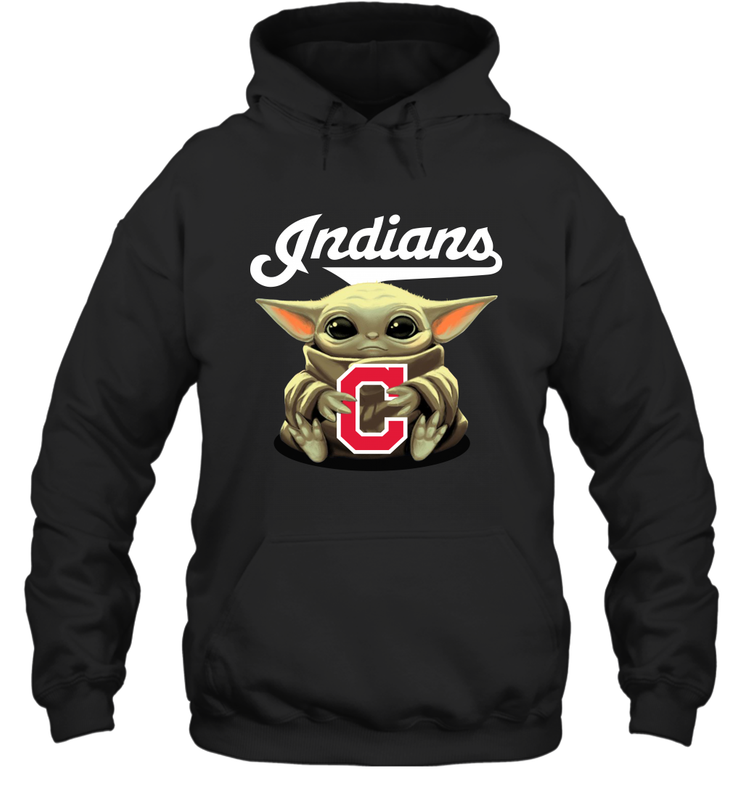 Baby Yoda Hugs The Cleveland Indians Shirts Hoodie - PrimaryTee Baby Yoda Hugs The Cleveland Indians Shirts Hoodie - PrimaryTee