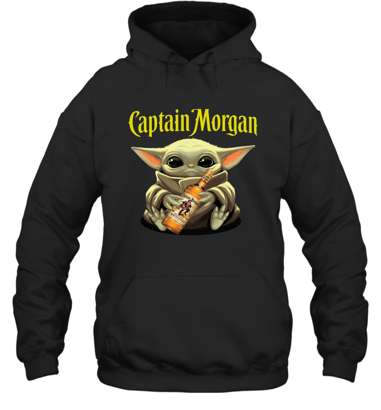 Baby Yoda Hugs Captain Morgan Bottle Star Wars Shirts Hoodie - PrimaryTee Baby Yoda Hugs Captain Morgan Bottle Star Wars Shirts Hoodie - PrimaryTee