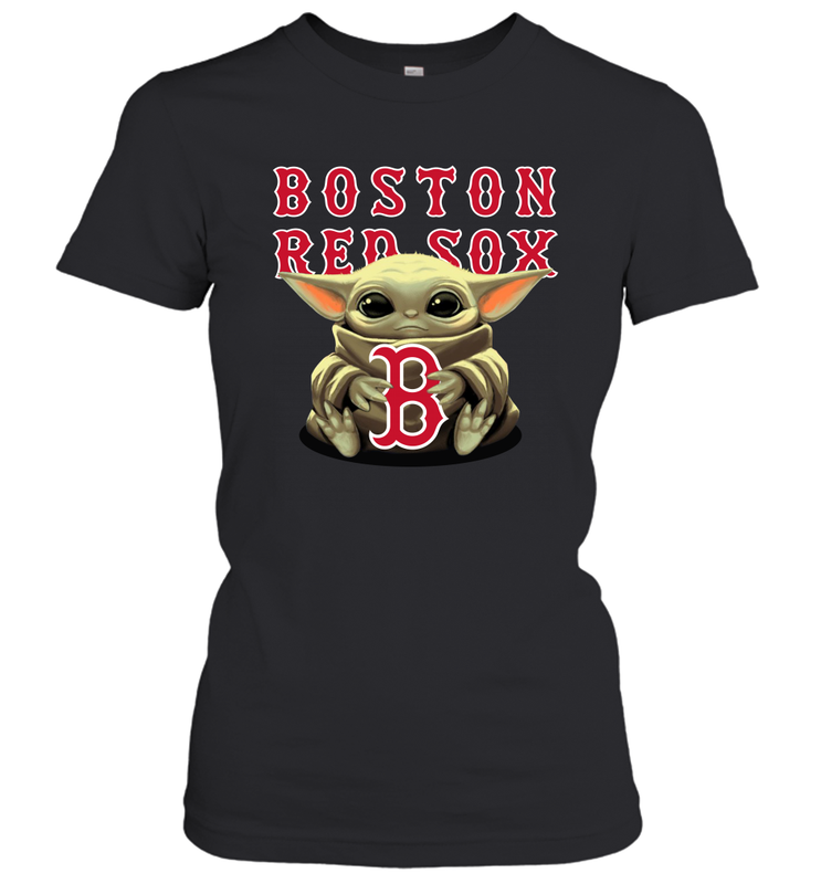 Baby Yoda Hugs The Boston Red Sox Shirts Women's T-Shirt - PrimaryTee Baby Yoda Hugs The Boston Red Sox Shirts Women's T-Shirt - PrimaryTee