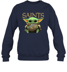 Baby Yoda Loves The New Orleans Saints Star Wars NFL Shirts Sweatshirt - PrimaryTee Baby Yoda Loves The New Orleans Saints Star Wars NFL Shirts Sweatshirt - PrimaryTee