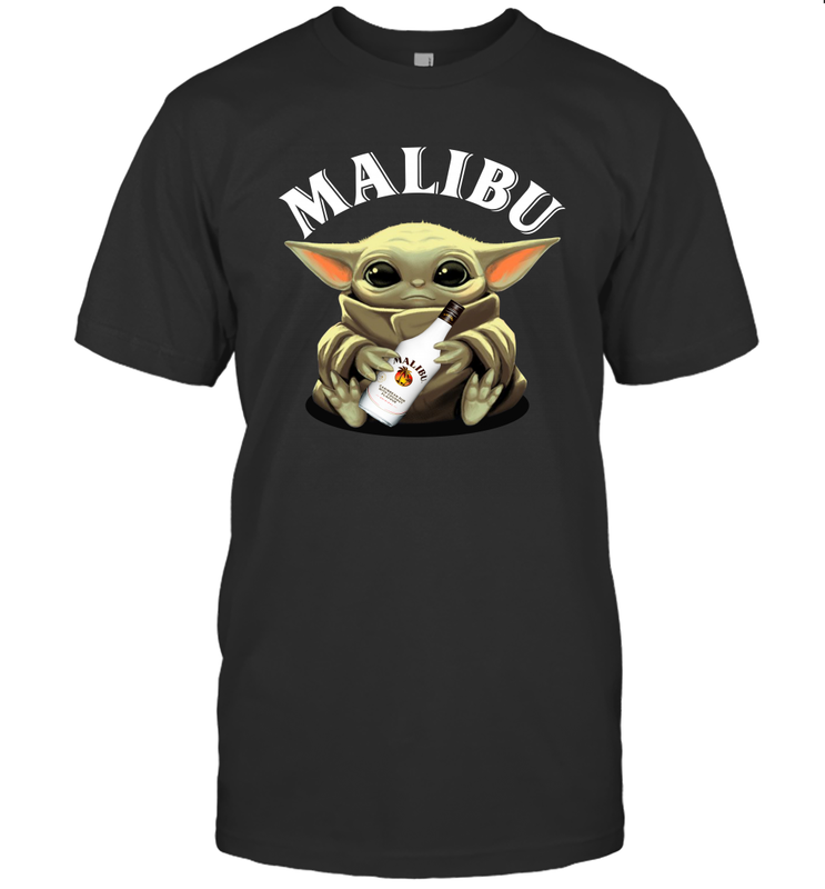 Baby Yoda Hugs Malibu Bottle Star Wars Shirts Men's T-Shirt - PrimaryTee Baby Yoda Hugs Malibu Bottle Star Wars Shirts Men's T-Shirt - PrimaryTee