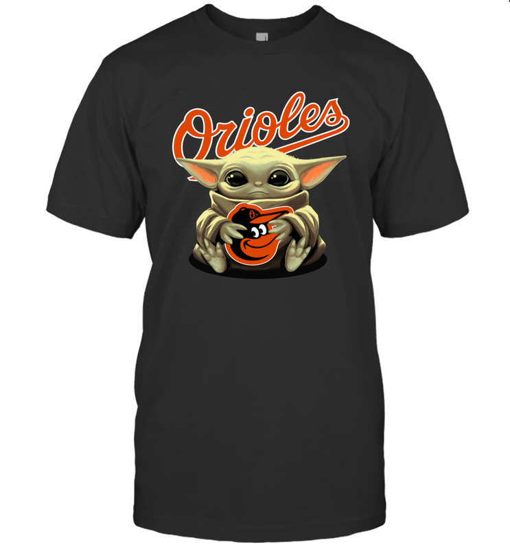Baby Yoda Hugs The Baltimore Orioles Shirts Men's T-Shirt - PrimaryTee Baby Yoda Hugs The Baltimore Orioles Shirts Men's T-Shirt - PrimaryTee