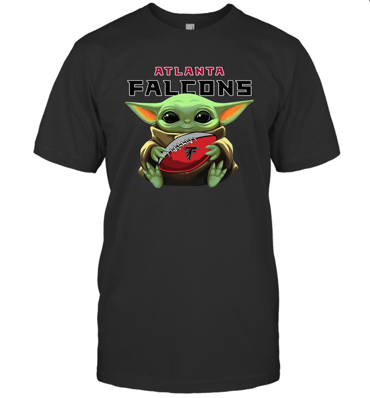Baby Yoda Loves The Atlanta Falcons Star Wars NFL Shirts Men's T-Shirt - PrimaryTee Baby Yoda Loves The Atlanta Falcons Star Wars NFL Shirts Men's T-Shirt - PrimaryTee