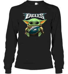 Baby Yoda Loves The Philadelphia Eagles Star Wars NFL Shirts Long Sleeve T-Shirt - PrimaryTee Baby Yoda Loves The Philadelphia Eagles Star Wars NFL Shirts Long Sleeve T-Shirt - PrimaryTee