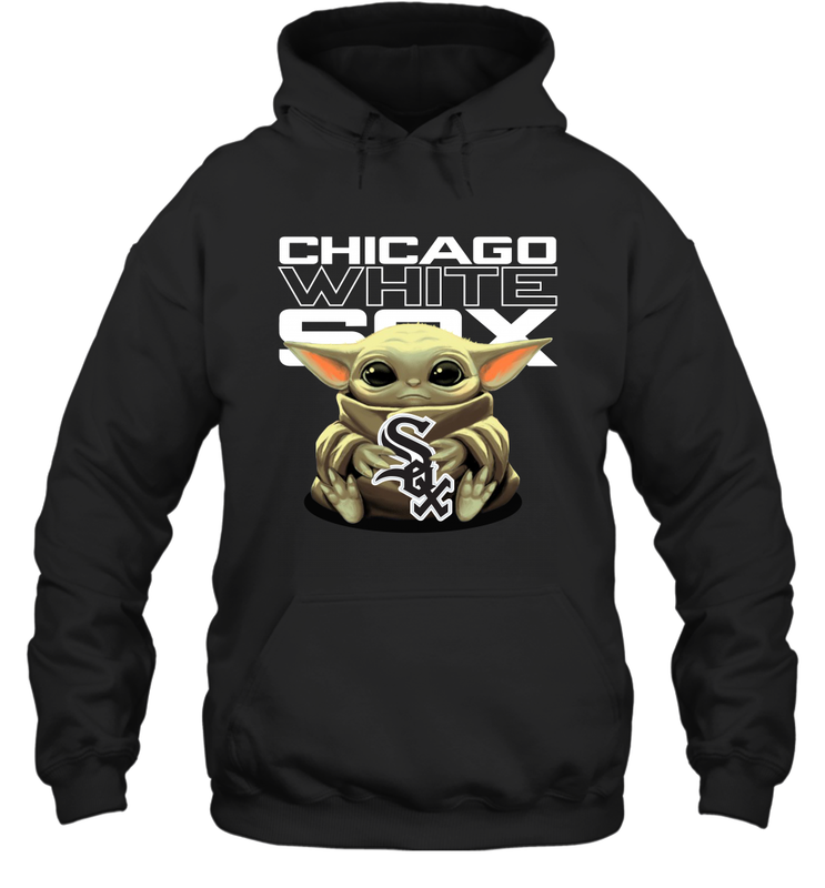Baby Yoda Hugs The Chicago White Sox Shirts Hoodie - PrimaryTee Baby Yoda Hugs The Chicago White Sox Shirts Hoodie - PrimaryTee