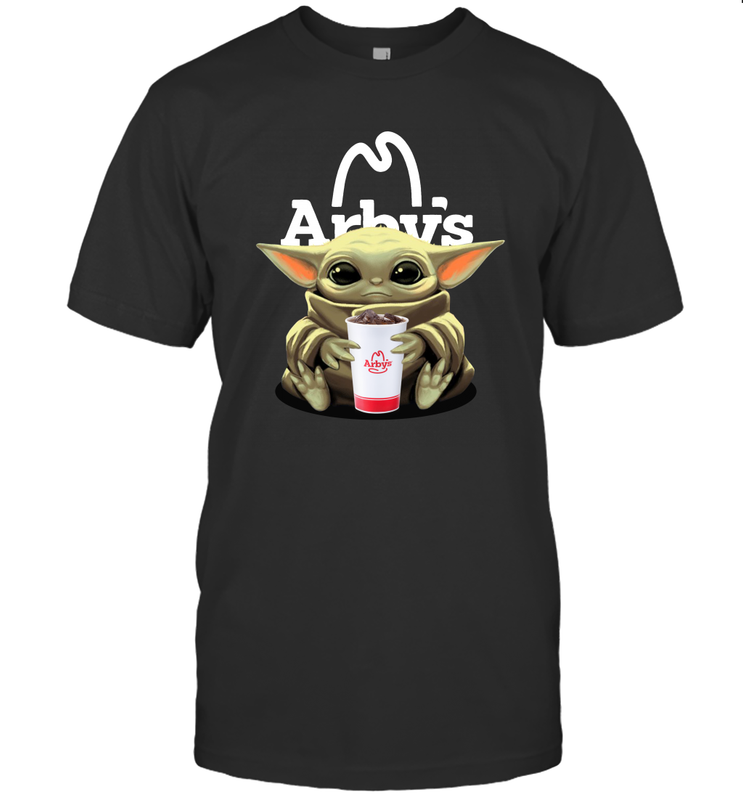 Baby Yoda Hugs Arbys Cup Star Wars Shirts Men's T-Shirt - PrimaryTee Baby Yoda Hugs Arbys Cup Star Wars Shirts Men's T-Shirt - PrimaryTee