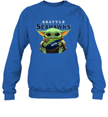 Baby Yoda Loves The Seattle Seahawks Star Wars NFL Shirts Sweatshirt - PrimaryTee