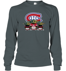 Montreal Canadiens Star Wars Logo Baby Yoda Long Sleeve T-Shirt - PrimaryTee