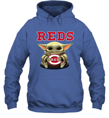 Baby Yoda Hugs The Cincinnati Reds Shirts Hoodie - PrimaryTee
