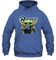 Baby Yoda Loves The Los Angeles Rams Star Wars NFL Shirts Hoodie - PrimaryTee