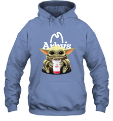 Baby Yoda Hugs Arbys Cup Star Wars Shirts Hoodie - PrimaryTee