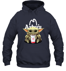 Baby Yoda Hugs Arbys Cup Star Wars Shirts Hoodie - PrimaryTee