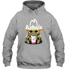 Baby Yoda Hugs Arbys Cup Star Wars Shirts Hoodie - PrimaryTee