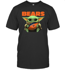 Baby Yoda Loves The Chicago Bears Star Wars NFL Shirts Men's T-Shirt - PrimaryTee