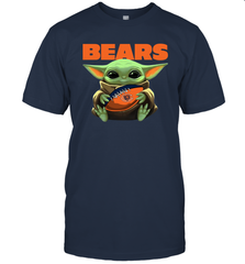 Baby Yoda Loves The Chicago Bears Star Wars NFL Shirts Men's T-Shirt - PrimaryTee