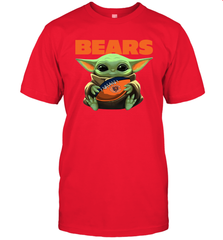 Baby Yoda Loves The Chicago Bears Star Wars NFL Shirts Men's T-Shirt - PrimaryTee