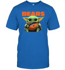 Baby Yoda Loves The Chicago Bears Star Wars NFL Shirts Men's T-Shirt - PrimaryTee