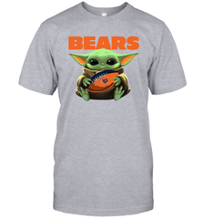 Baby Yoda Loves The Chicago Bears Star Wars NFL Shirts Men's T-Shirt - PrimaryTee