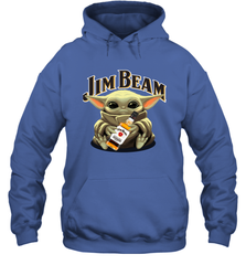 Baby Yoda Hugs Jim Beam Bottle Star Wars Shirts Hoodie - PrimaryTee
